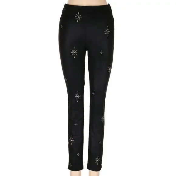 Free People Faux Suede Star Studded Leggings - Picture 1 of 7